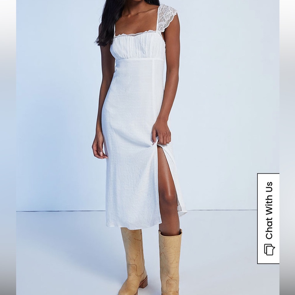 NWT! PacSun L.A. Hearts Lace Trim Midi Dress
